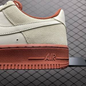Air Force 1 07 Low Beige White Brown Gold (4)
