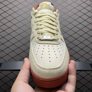 Air Force 1 07 Low Beige White Brown Gold (5)