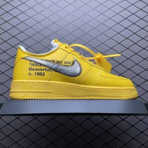 Air Force 1 Low OFF-WHITE University Gold Metallic Silver (2)