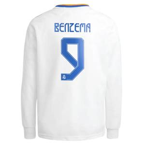 MAILLOT BENZEMA REAL MADRID DOMICILE MANCHES LONGUES 21-22 (1)