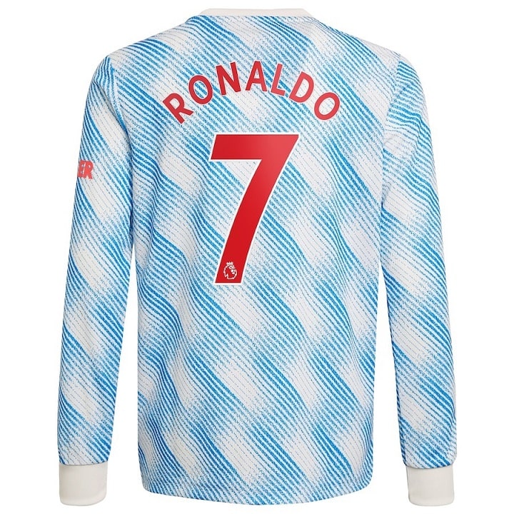 MAILLOT MANCHESTER UNITED AWAY 21-22 RONALDO MANCHES LONGUES (1)