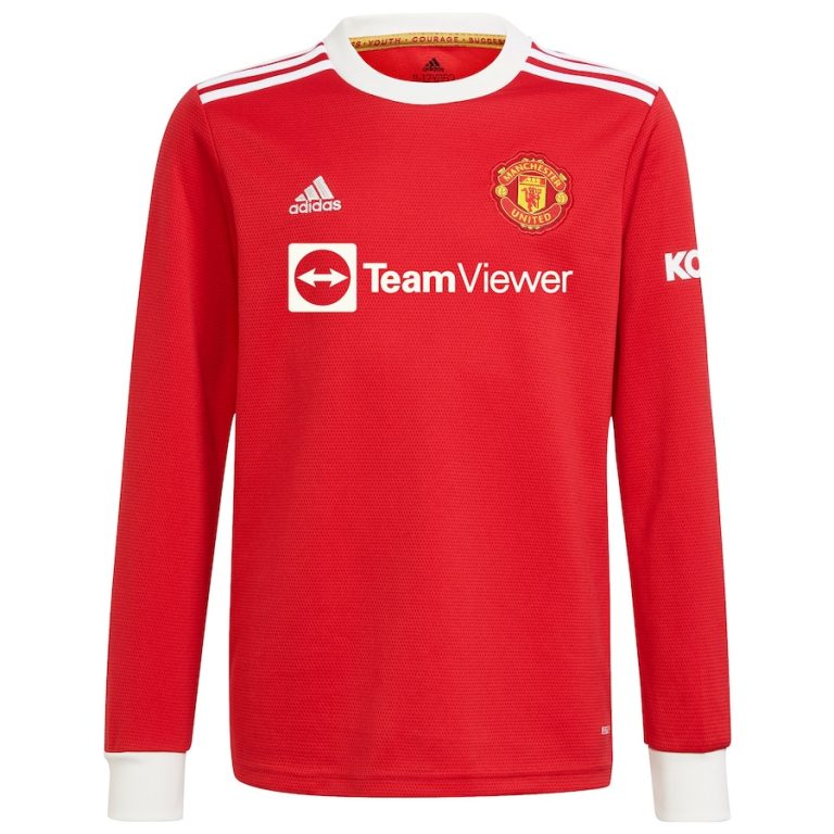 MAILLOT MANCHESTER UNITED HOME 21-22 RONALDO MANCHES LONGUES (2)