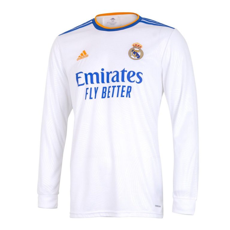 MAILLOT REAL MADRID DOMICILE MANCHES LONGUES 2021 2022 (1)