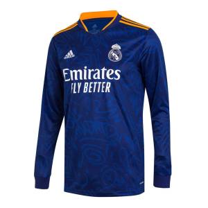 MAILLOT REAL MADRID EXTERIEUR MANCHES LONGUES 2021 2022 (1)