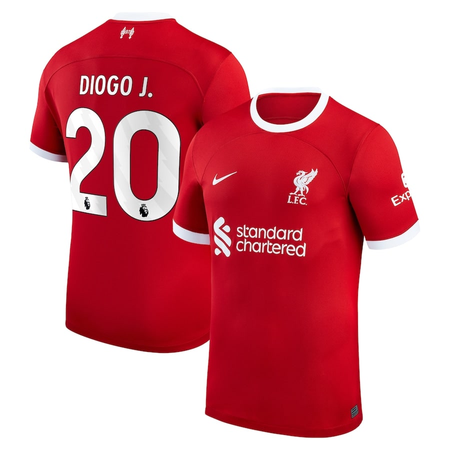 MAILLOT LIVERPOOL DOMICILE 2023 2024 DIOGO J (1)