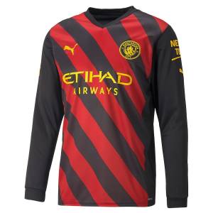 MAILLOT MANCHESTER CITY AWAY 2022 23 MANCHES LONGUES (1)