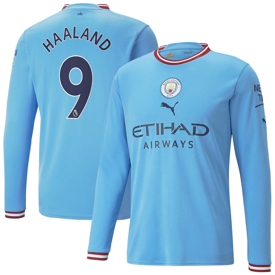 Erling Haaland Manchester City 23/24 Authentic Home Jersey By PUMA ...