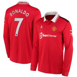 MAILLOT MANCHESTER UNITED HOME MANCHES LONGUES 22-23 RONALDO