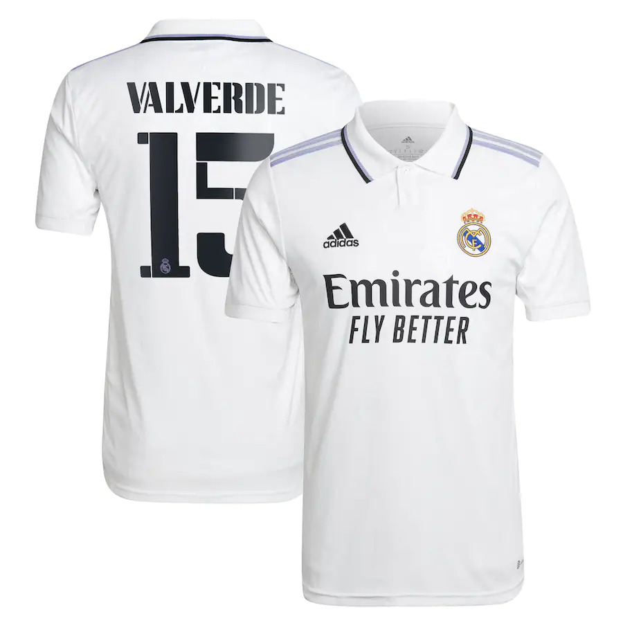 Valverde 15 Real Madrid Home Jersey 2022/23 (Adidas ...