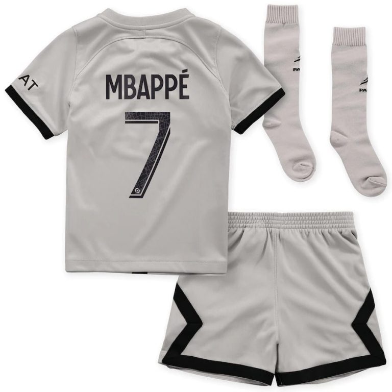Uganda Refrigerate prayer PSG Jordan Away Mbappe Kids Jersey 2022 2023 | Foot Soccer Pro