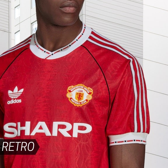 maillots retro manchester united