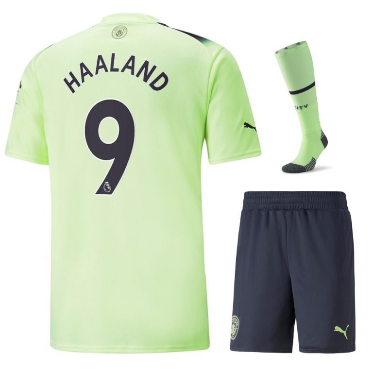 Maillot Enfant Manchester City Third 2022 2023 Haaland (1)