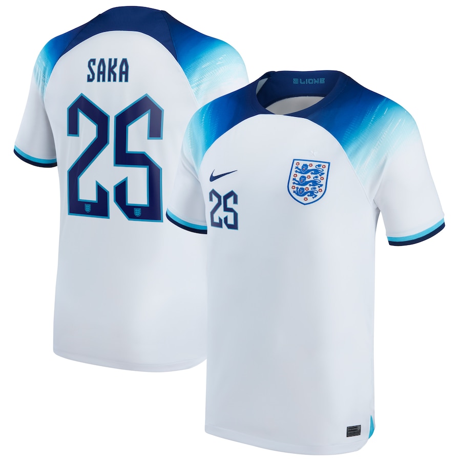 england away shirt saka