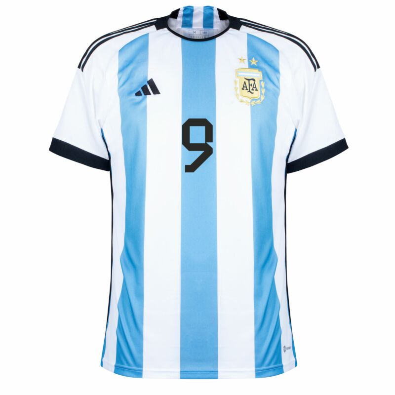 MAILLOT ARGENTINE DOMICILE COUPE DU MONDE 2022 J.ALVAREZ (3)