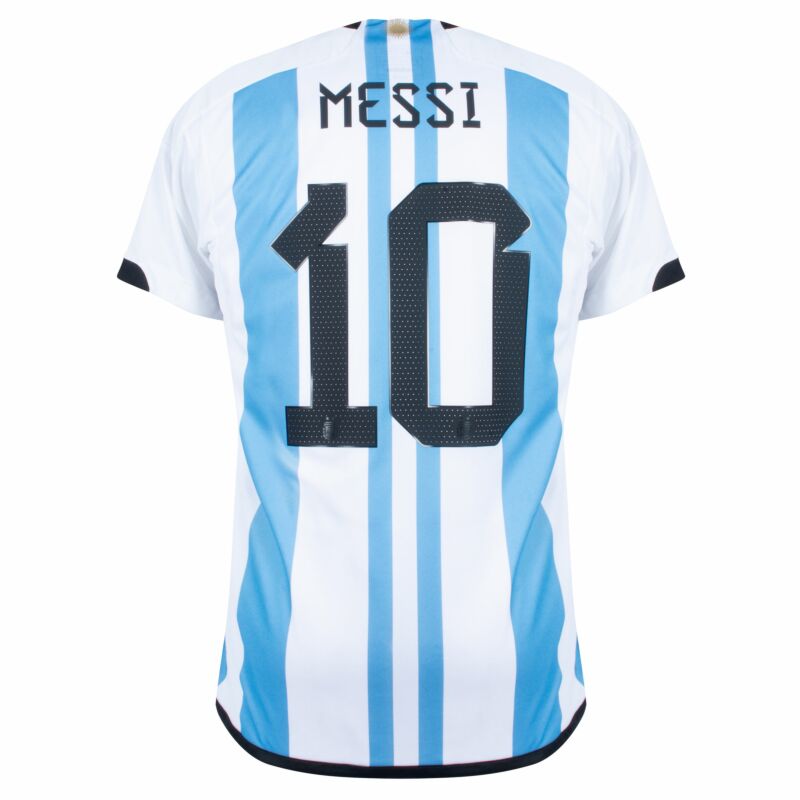 MAILLOT ARGENTINE DOMICILE COUPE DU MONDE 2022 MESSI (02)