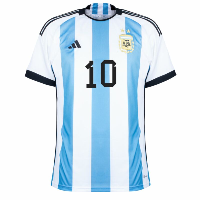 MAILLOT ARGENTINE DOMICILE COUPE DU MONDE 2022 MESSI (03)