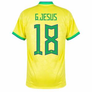 BRAZIL HOME JERSEY WORLD CUP 2022 G.JESUS ​​(02)