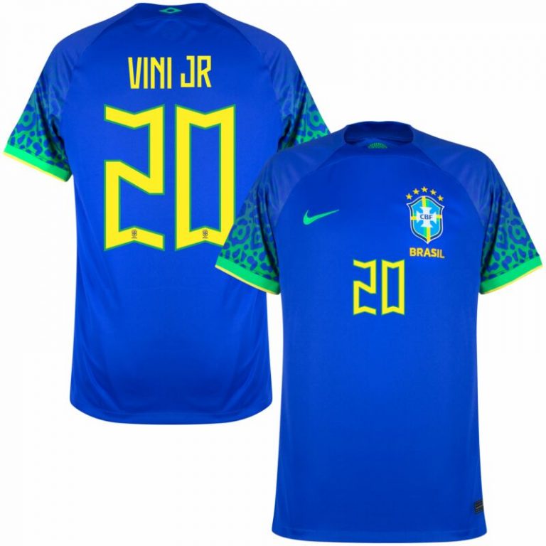 BRAZIL AWAY WORLD CUP JERSEY 2022 VINI JR