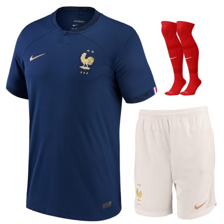 FRENCH TEAM JERSEY WORLD CUP 2022 CHILD HOME (1)
