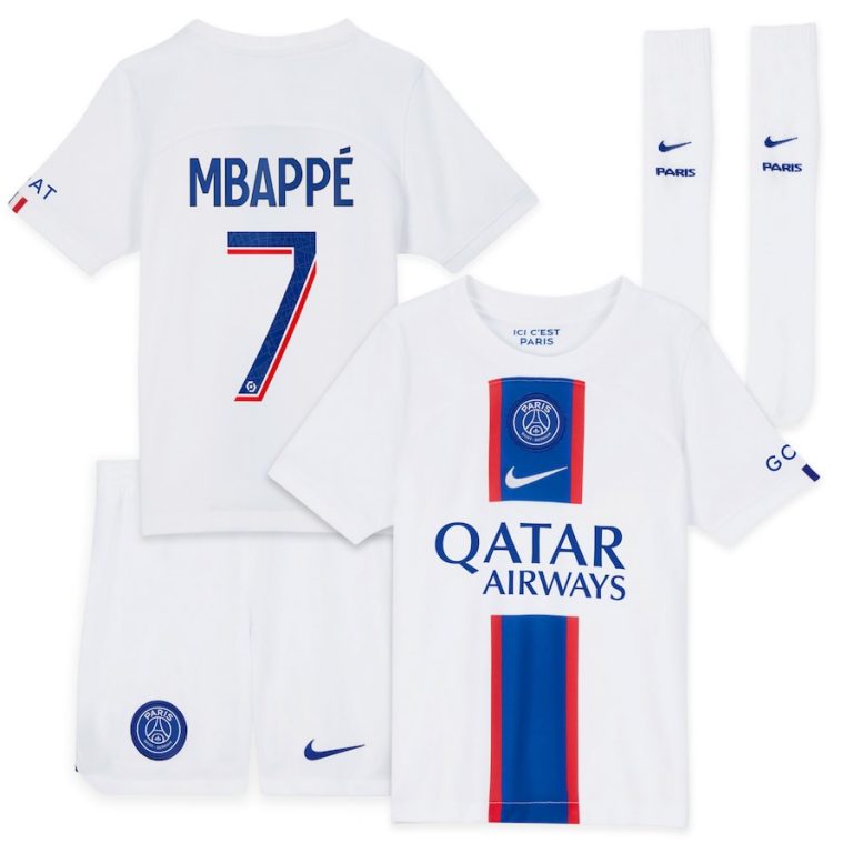 PSG Third Mbappe Kids Shirt 2022 2023 (1)