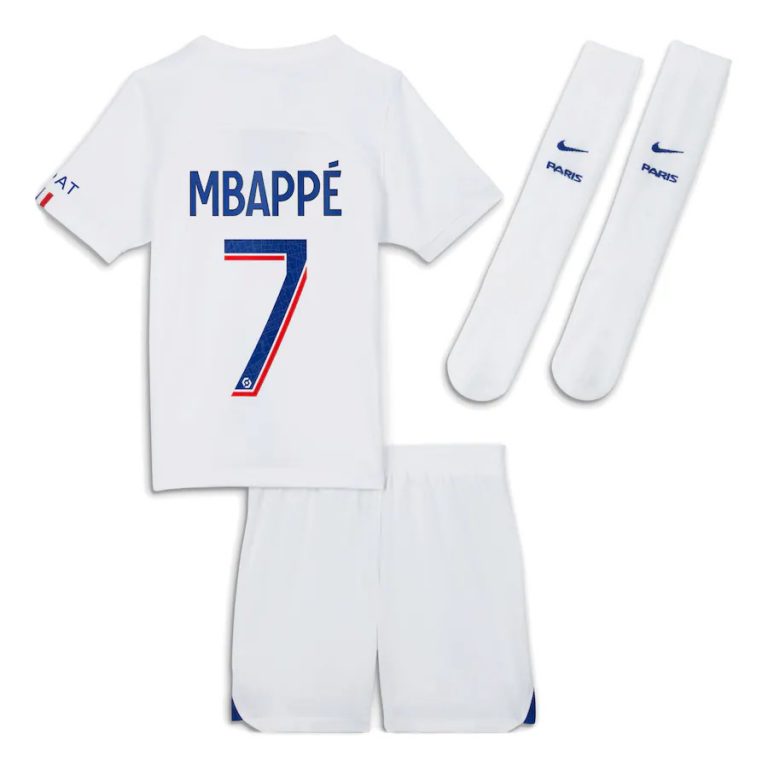 PSG Third Mbappe Kids Shirt 2022 2023 (3)