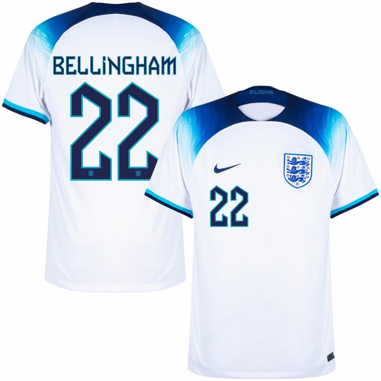ENGLAND HOME JERSEY WORLD CUP 2022 BELLINGHAM (01)