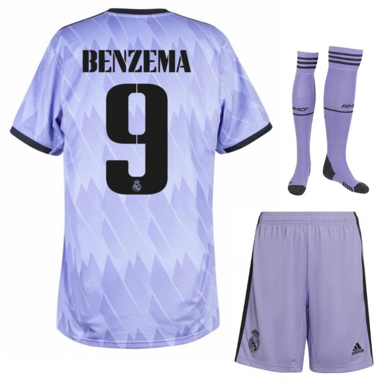 Benzema Pantalón y Camiseta Real Madrid 1ª Equipación 2022/23 para