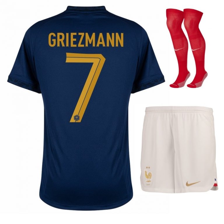2022 WORLD CUP FRENCH TEAM CHILDREN'S JERSEY HOME GRIEZMANN (01)
