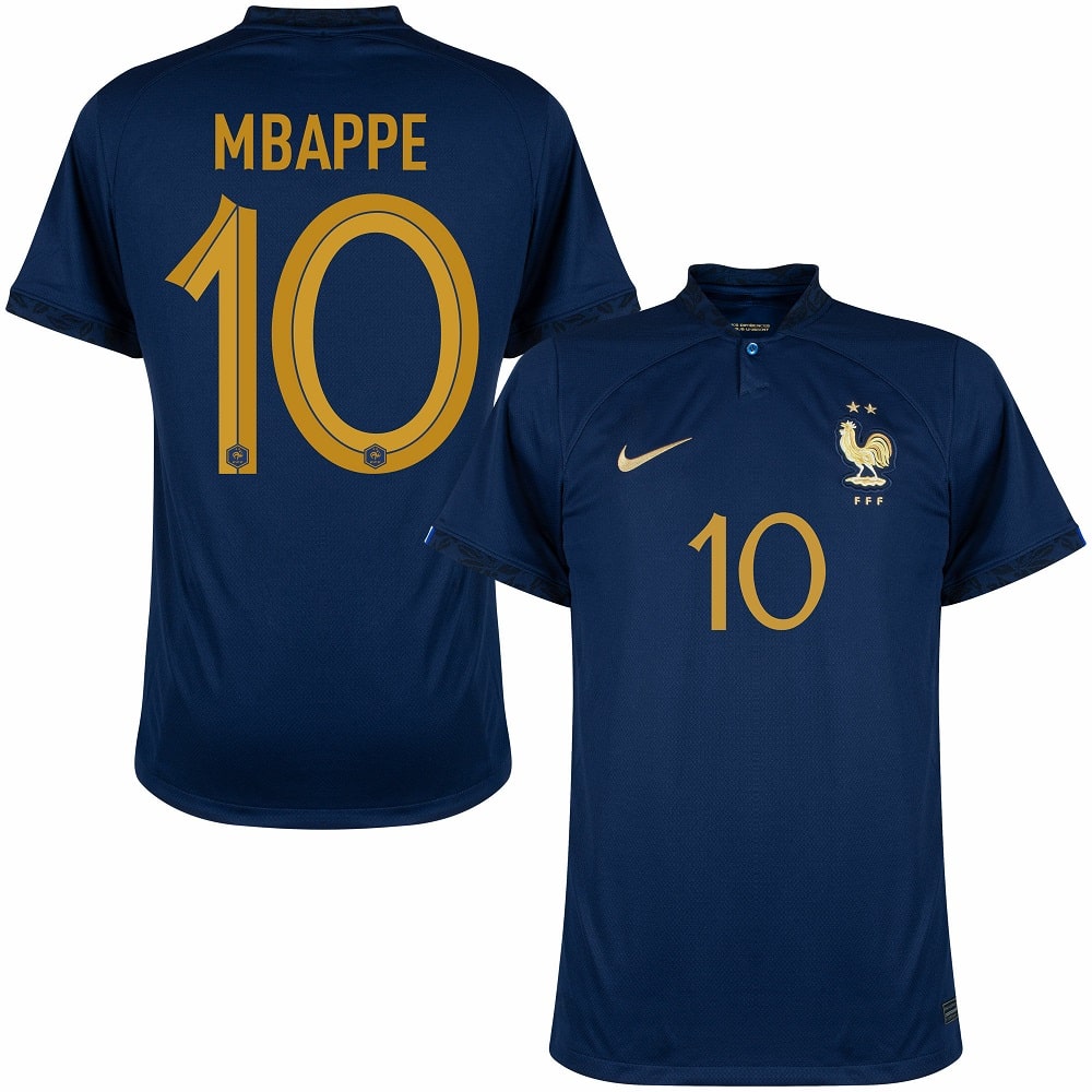France National Team 2022/23 Stadium Home (Kylian Mbappe) Men's Nike