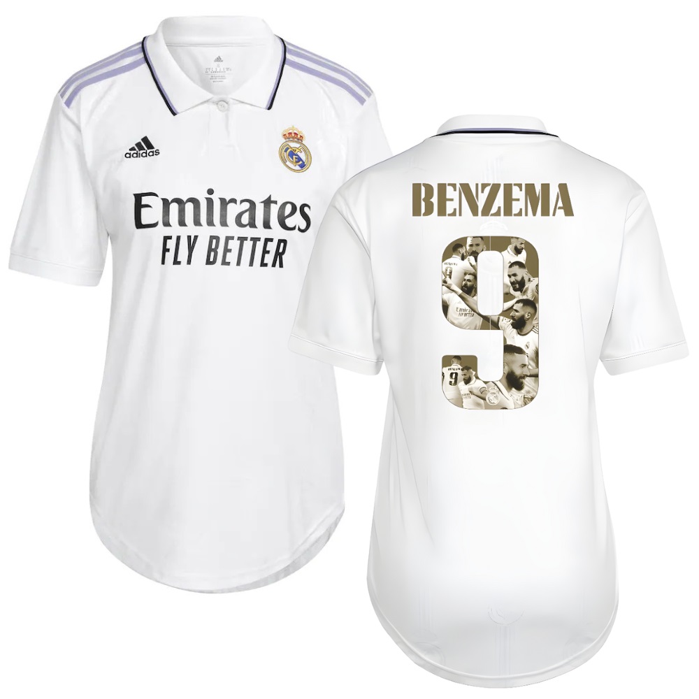 MAILLOT REAL MADRID BENZEMA BALLON D’OR FEMME (1)
