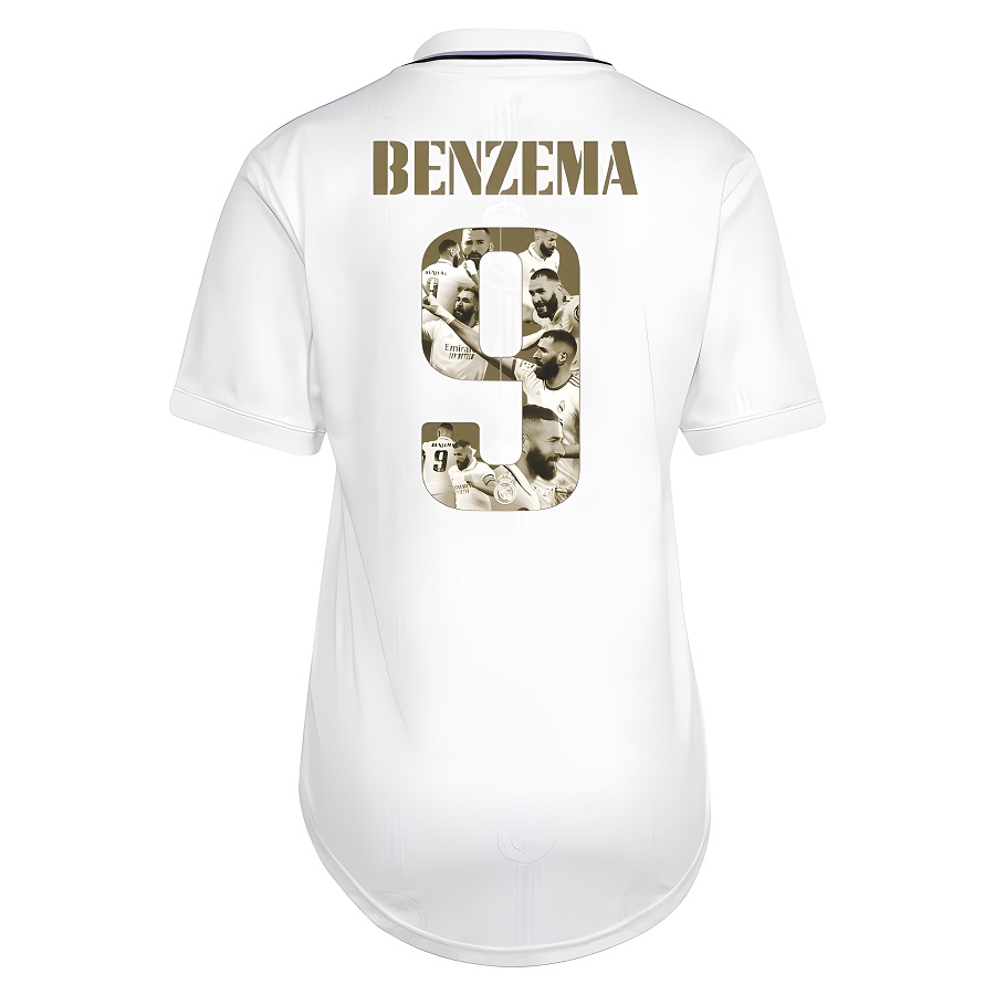 MAILLOT REAL MADRID BENZEMA BALLON D’OR FEMME (2)