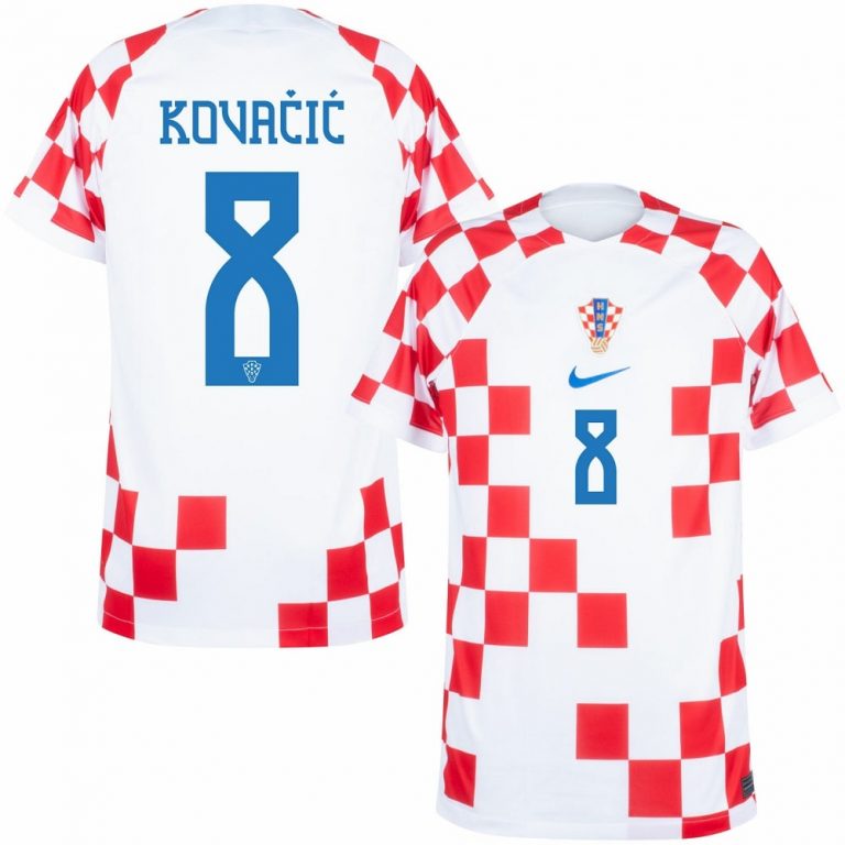 Croatia No8 Kovacic Home Soccer Country Jersey