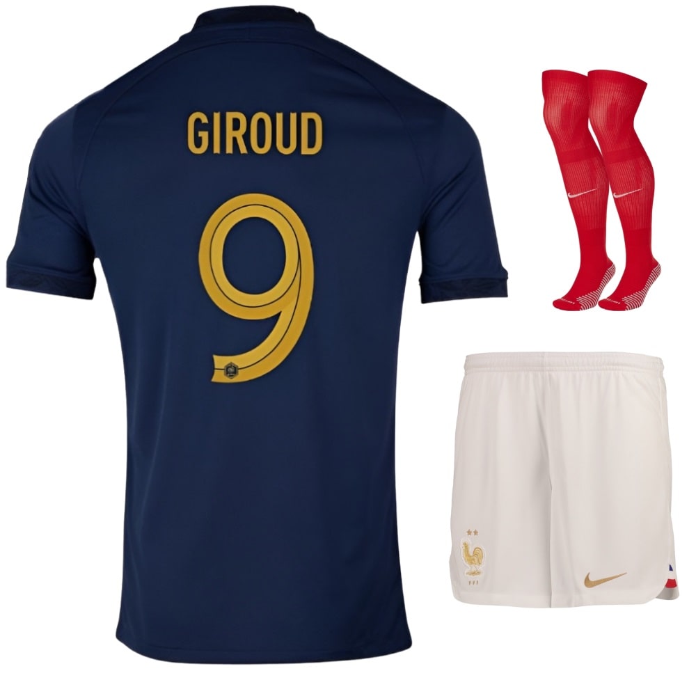 MAILLOT KIT ENFANT EQUIPE DE FRANCE EXTERIEUR 2023 2024 GIROUD