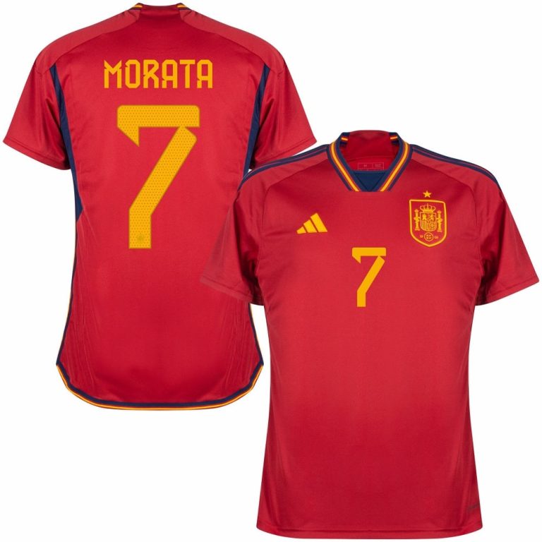 SPAIN HOME JERSEY WORLD CUP 2022 MORATA (1)