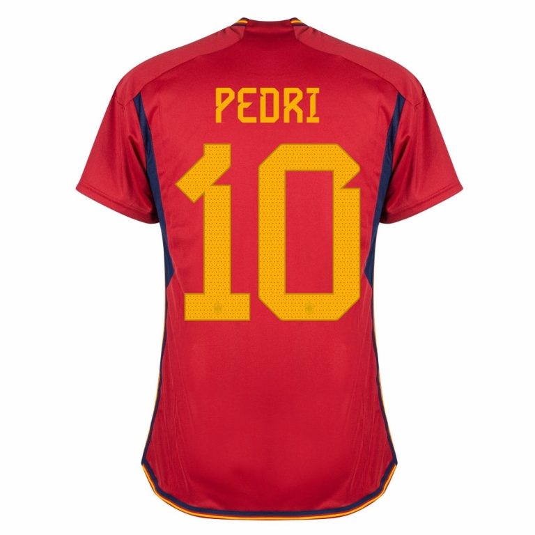 MAILLOT ESPAGNE DOMICILE COUPE DU MONDE 2022 PEDRI (2)