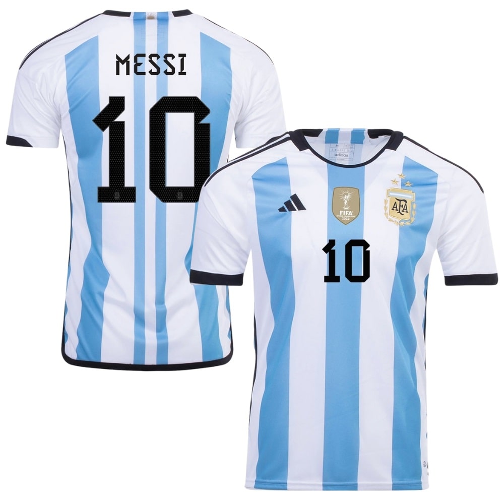 Adidas Men's Argentina Home Messi Jersey 22 White/Blue / XL