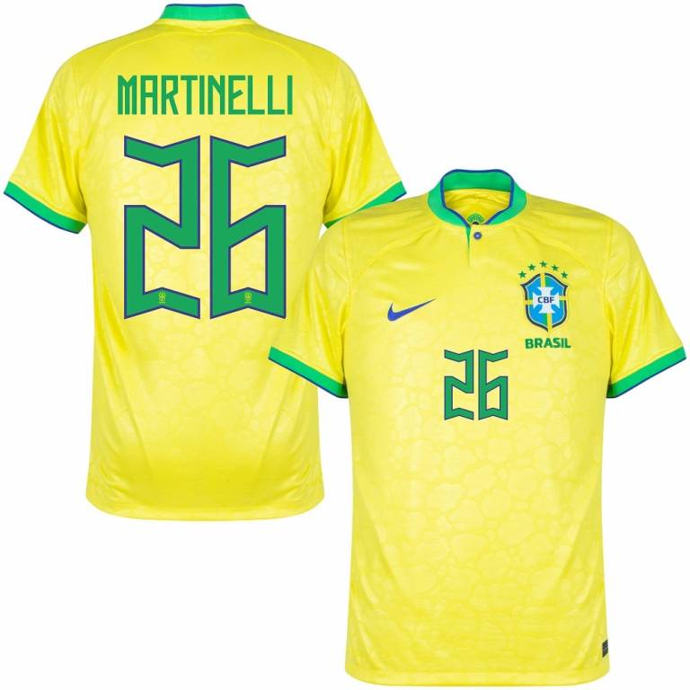BRAZIL HOME SHIRT WORLD CUP 2022 MARTINELLI (1)