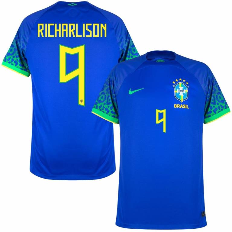 BRAZIL AWAY WORLD CUP 2022 RICHARLISON JERSEY (1)