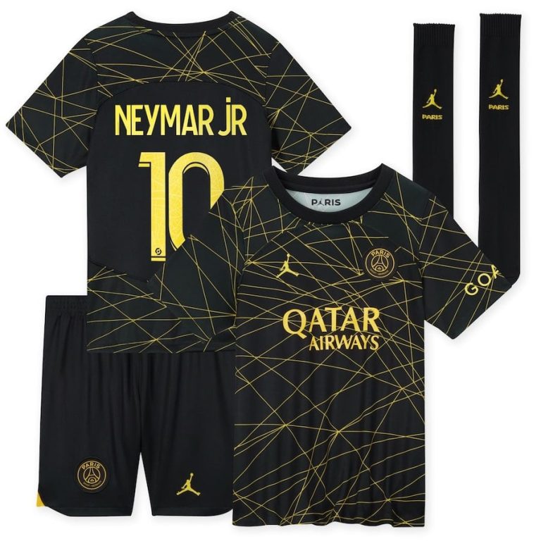 PSG Jordan Fourth Neymar Jr Kids Jersey 2022 2023 (1)