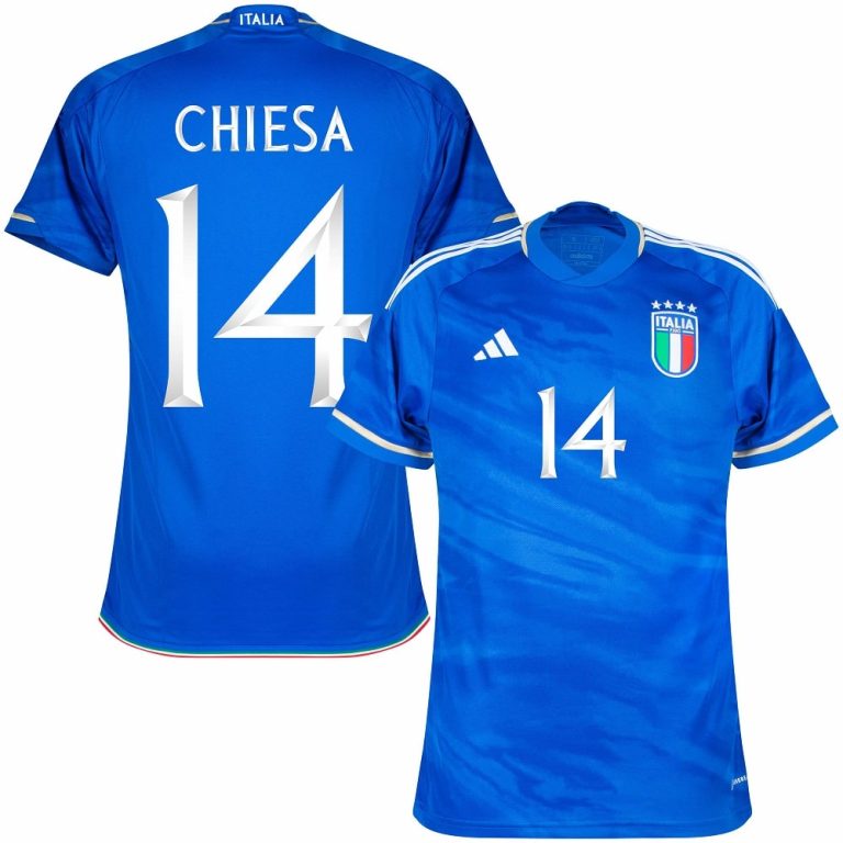 ITALY HOME JERSEY 2023 2024 CHIESA Foot Soccer Pro