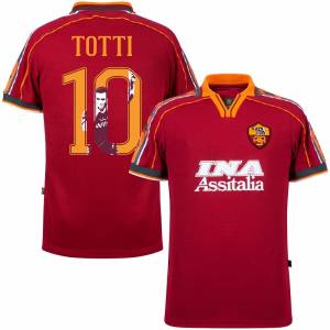 MAILLOT COPA AS ROMA HOME TOTTI RETRO 1998-1999 (1)
