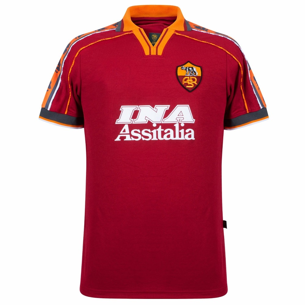 MAILLOT COPA AS ROMA HOME TOTTI RETRO 1998-1999 (3)