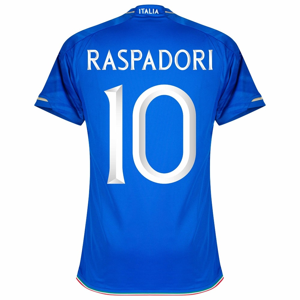 MAILLOT ITALIE DOMICILE 2023 2024 RASPADORI (2)