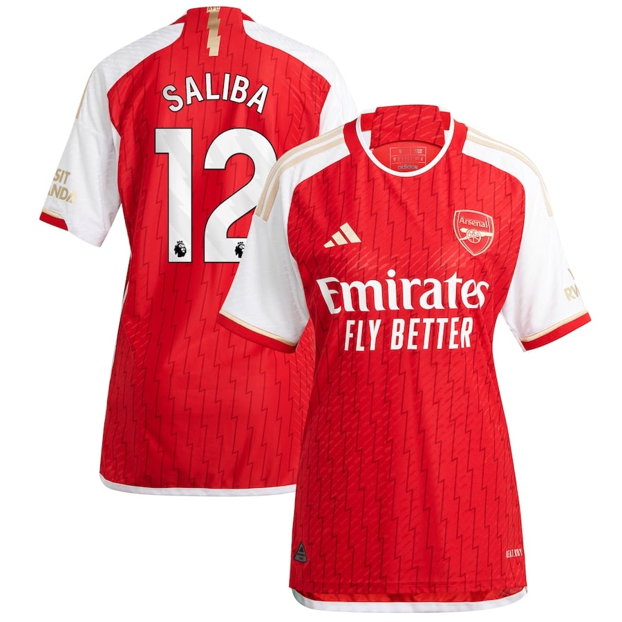 Arsenal Home Shirt 2023 2024 Women Saliba | Foot Soccer Pro