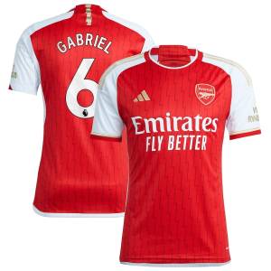 Maillot Arsenal Domicile 2023 2024 Gabriel (1)