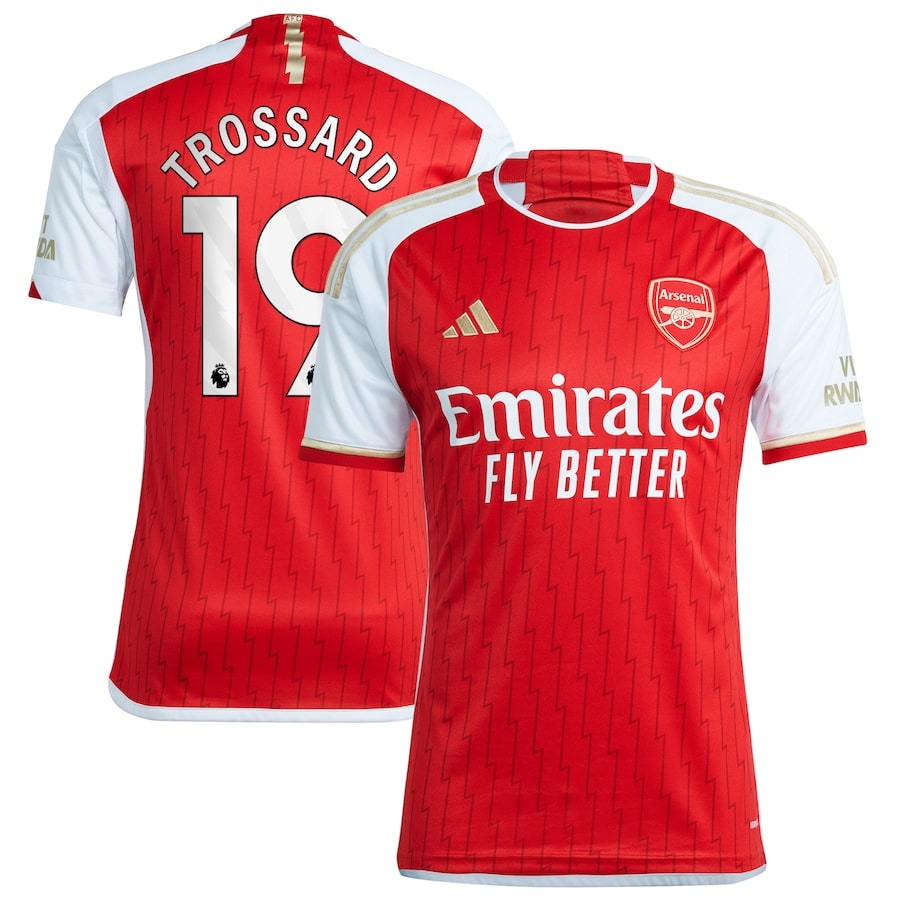 Arsenal Home Shirt 2023 2024 Trossard Foot Soccer Pro