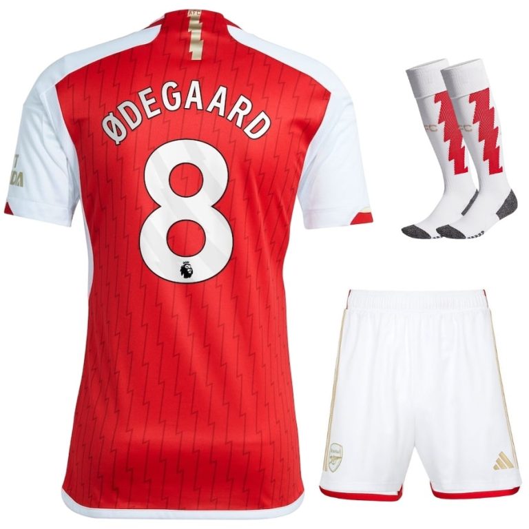 2023 2024 Odegaard Arsenal Home Child Kit Shirt (1)