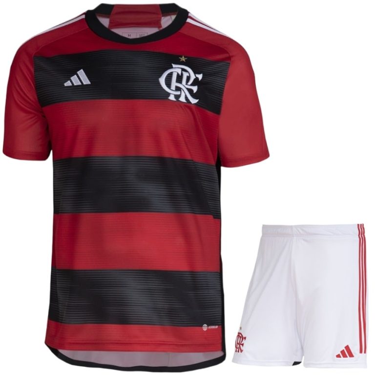 Flamengo Home Child Kit Jersey 2023 2024 (1)