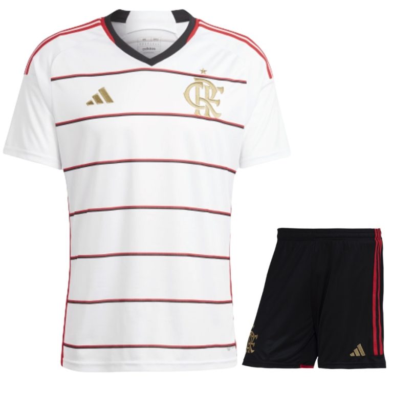 Flamengo Away Child Kit Jersey 2023 2024.(1)