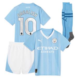 Maillot Kit Enfant Manchester City Domicile 2023 2024 Grealish (1)